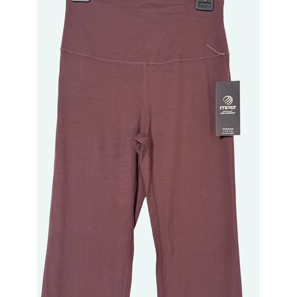 MPG Womens Yoga Vital High-Rise Boot Cut Leggings Side Slit Brown Size Medium - Picture 3 of 8